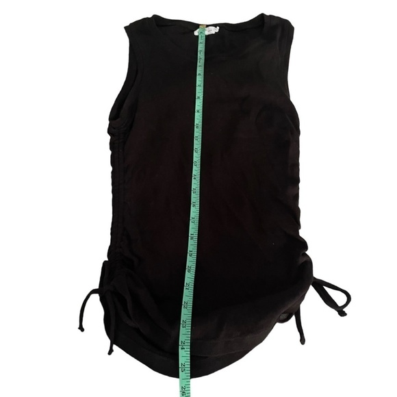 Good American Women's Rouched Tank Top Black Size 2 - Picture 11 of 13